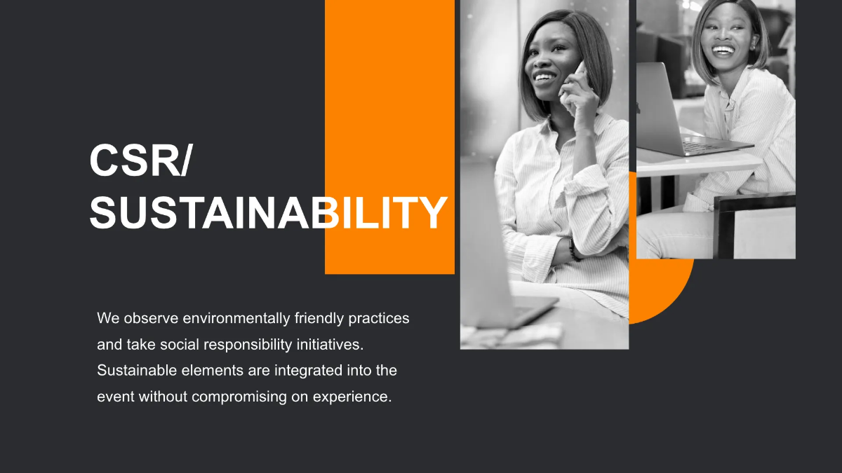 Free Event Agency presentation Template to Edit Online