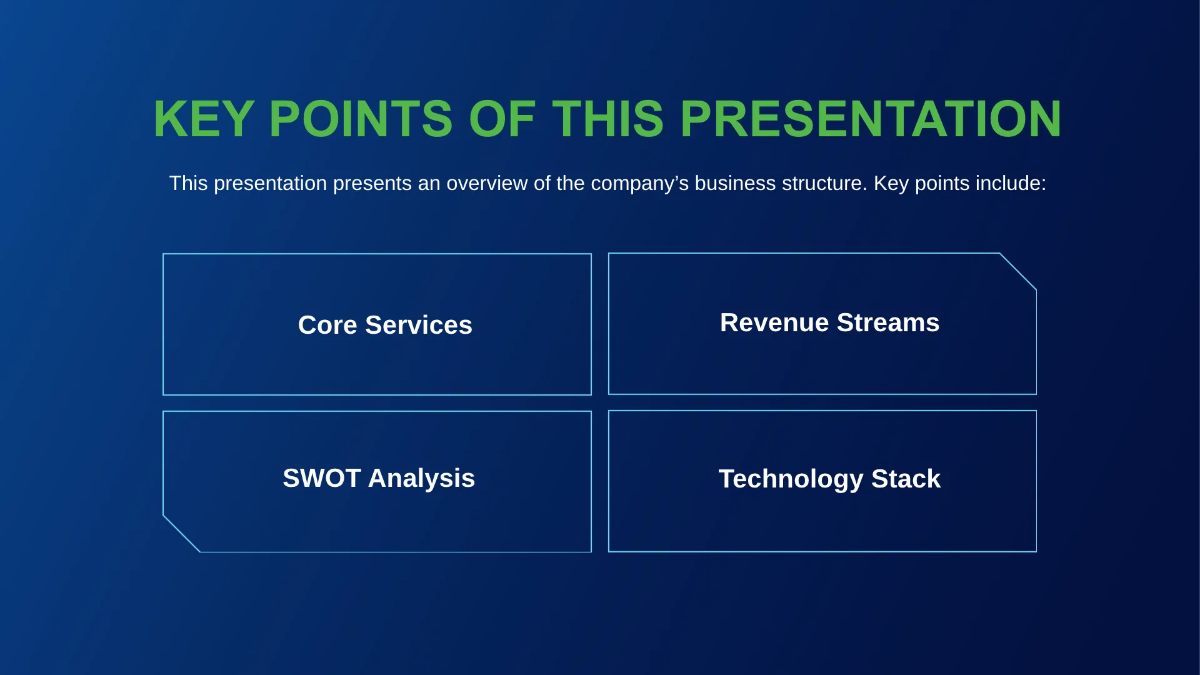 Free IT Services and Consulting Business  Structure Presentation Template to Edit Online