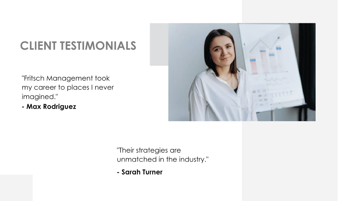 Free Management Agency Presentation Template to Edit Online