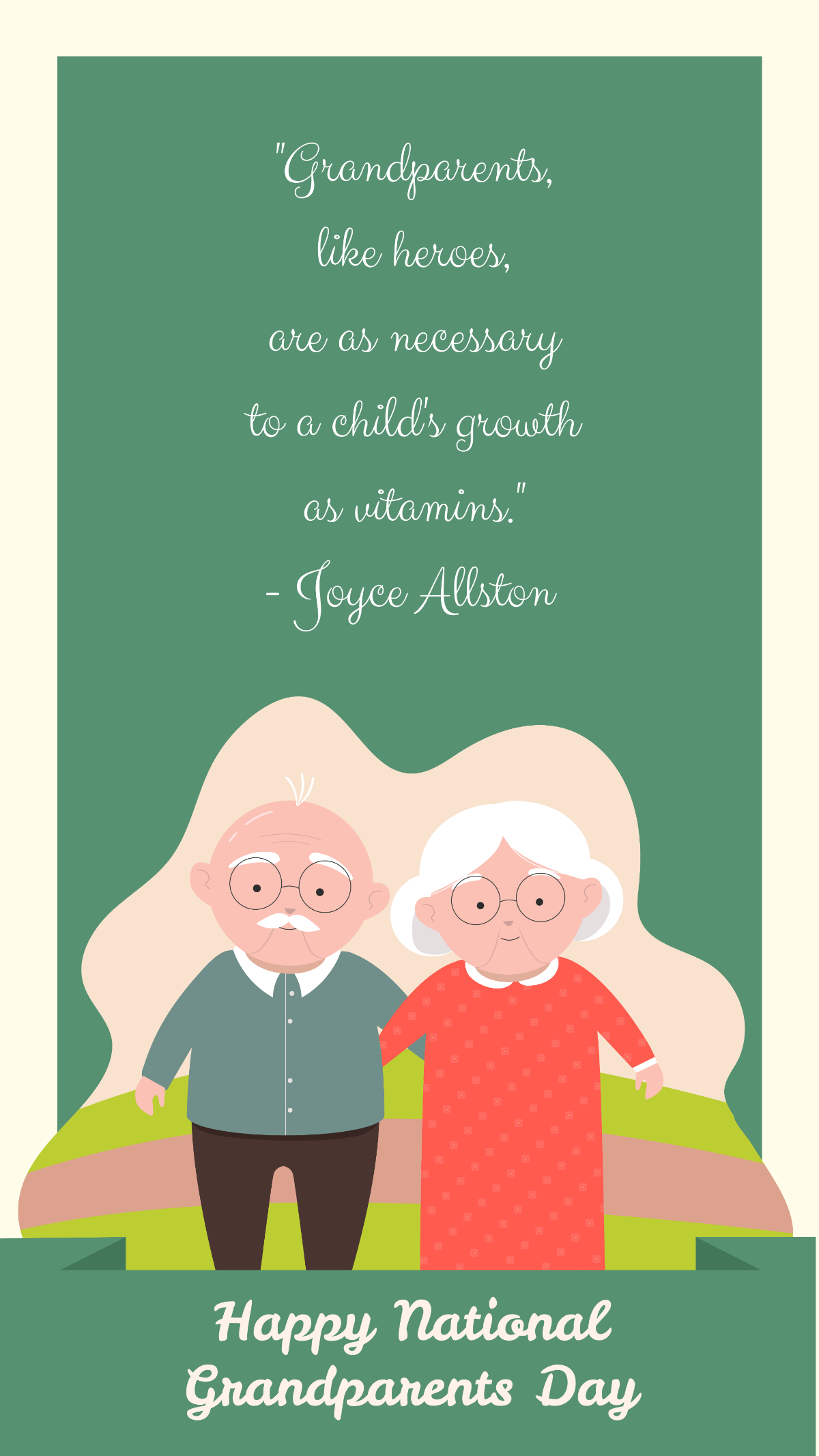 National Grandparents Day Quote Template