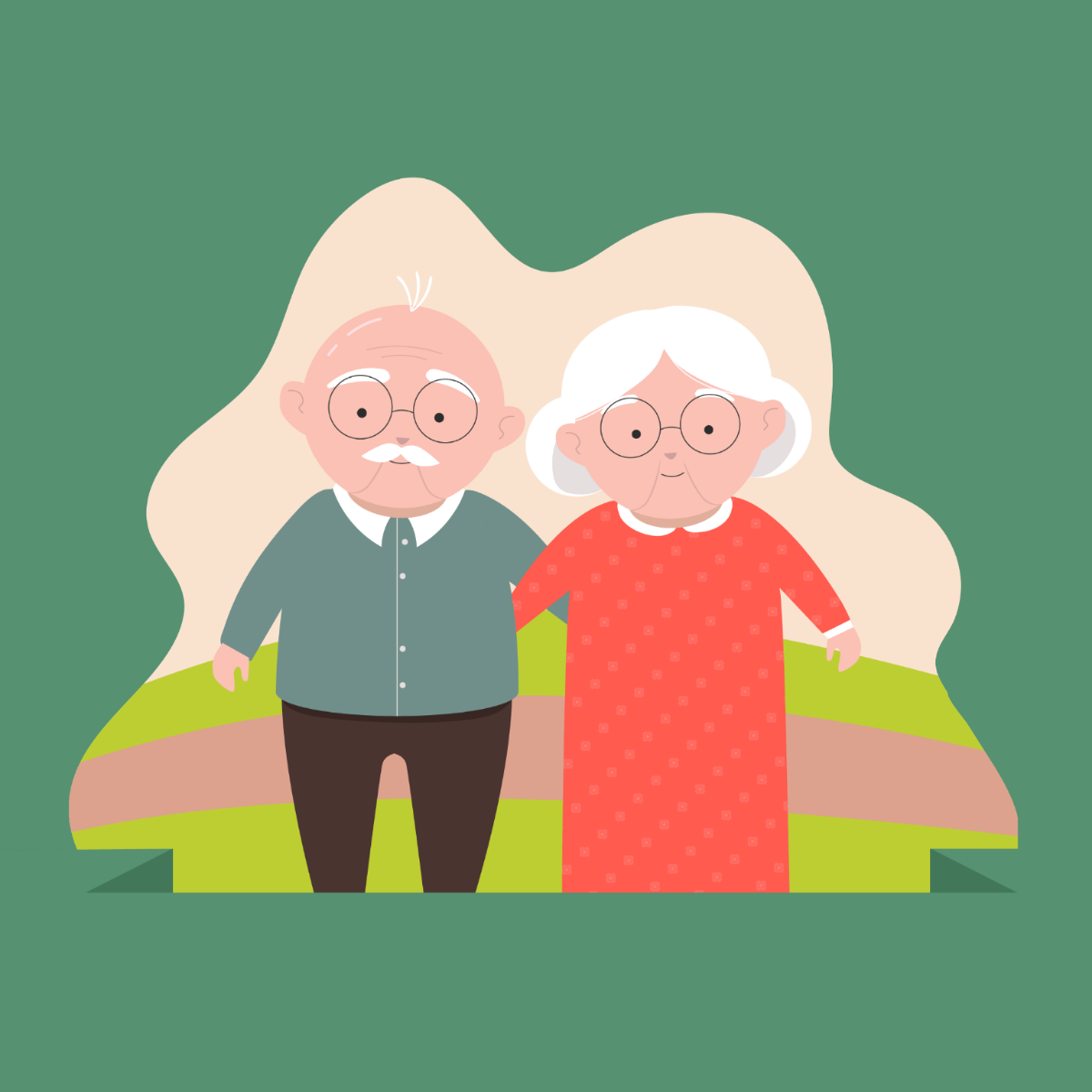 National Grandparents Day Vector Template