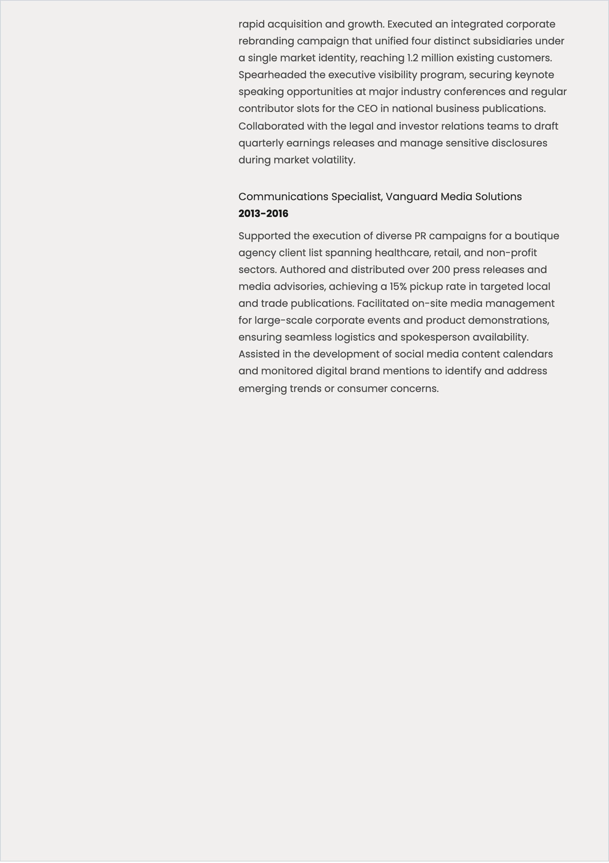 Free Candidate Bio ATS CV Template, AI CV Builder