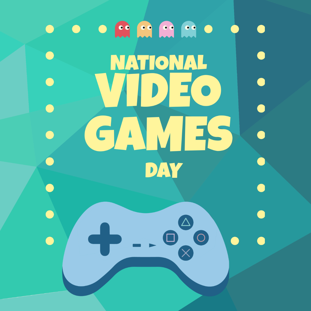 National Video Games Day Vector  Template