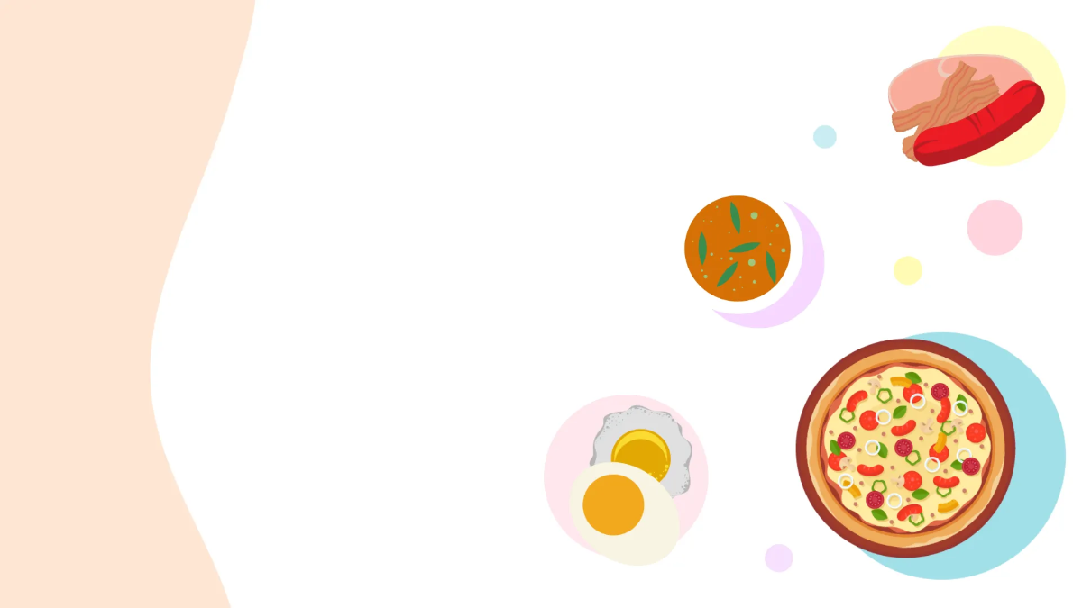 Free Food Background Presentation Template to Edit Online