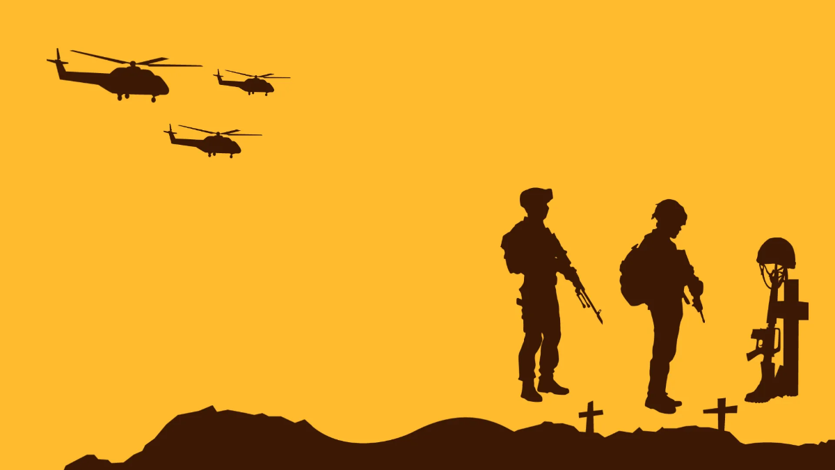 Free War Background Presentation Template to Edit Online