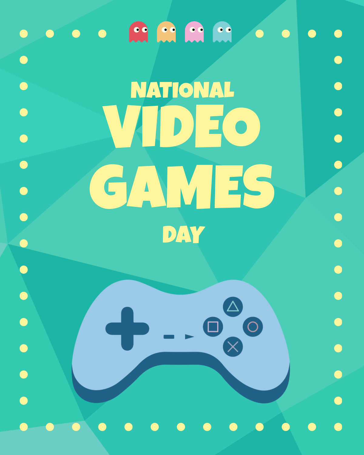 National Video Games Day Facebook Post Template