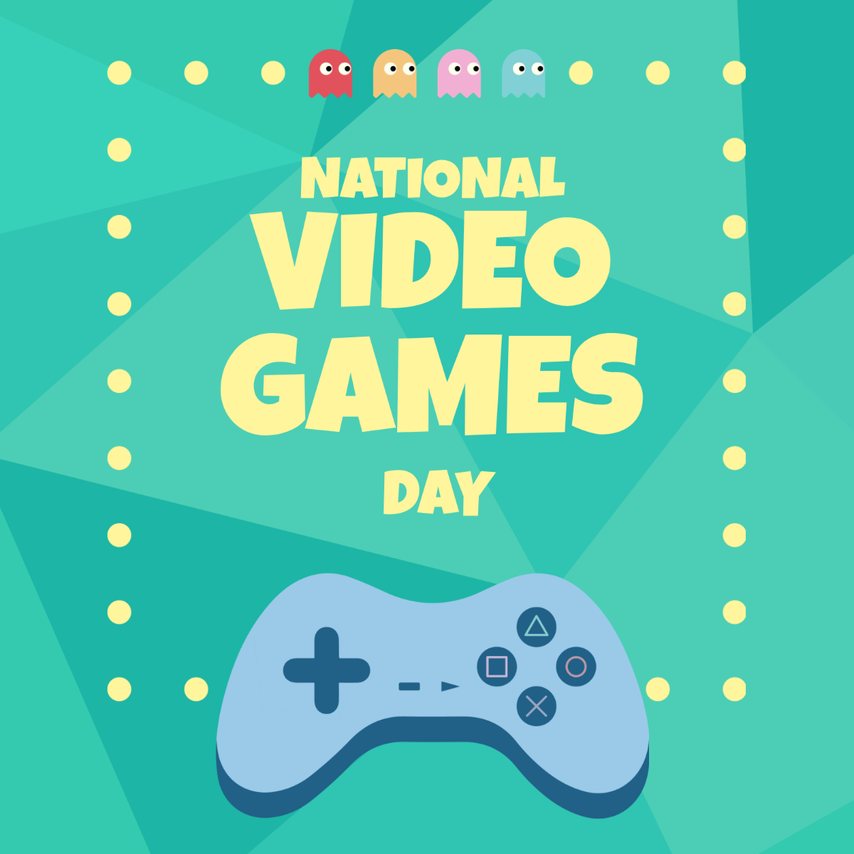 Free National Video Games Day WhatsApp Post Template