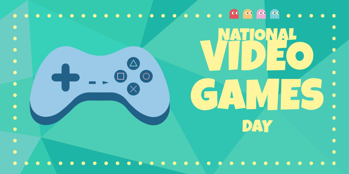 Free National Video Games Day Blog Banner Template