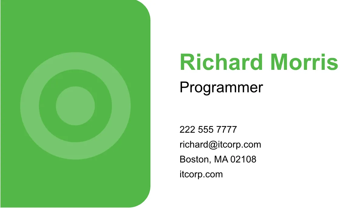 Free IT Digital Transformation Services Business Card Template to Edit Online