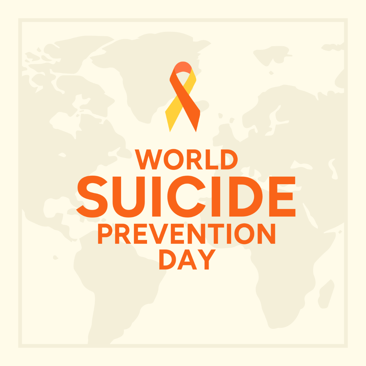 World Suicide Prevention Day Vector 