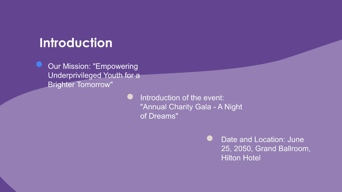 Free Nonprofit Organization Post-Event Results Presentation Template to Edit Online