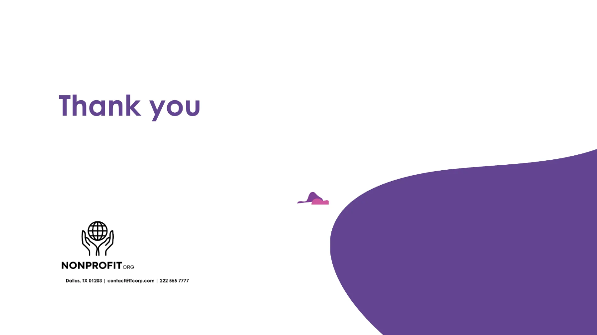 Free Nonprofit Organization Post-Event Results Presentation Template to Edit Online