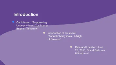 Free Nonprofit Organization Post-Event Results Presentation Template to Edit Online