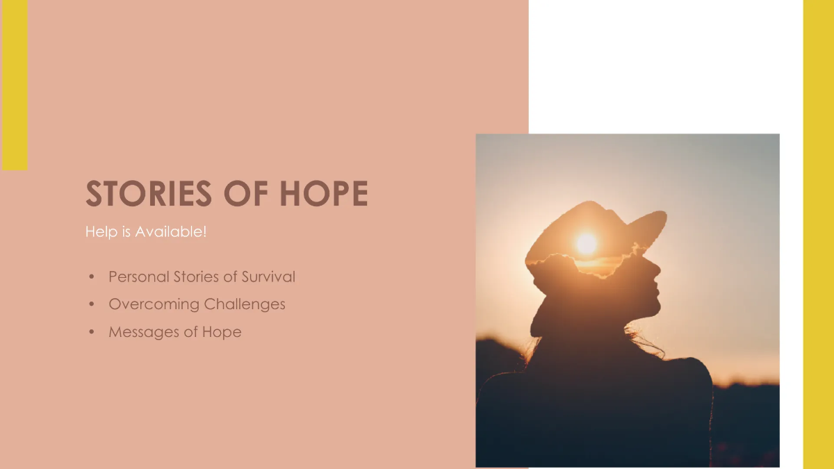 Free World Suicide Prevention Day Presentation Template to Edit Online