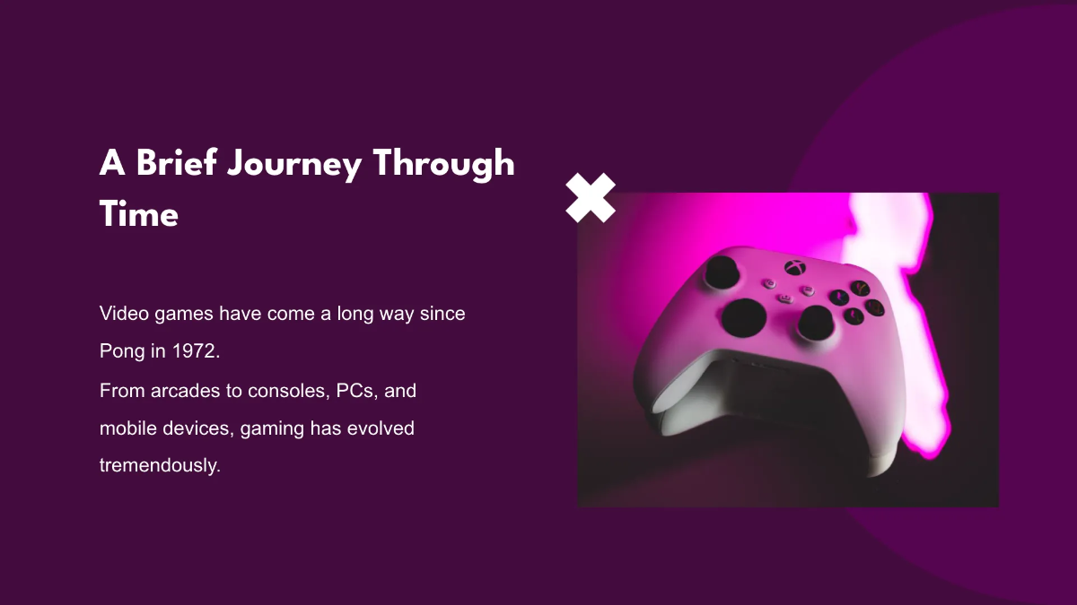 Free National Video Games Day Presentation Template to Edit Online