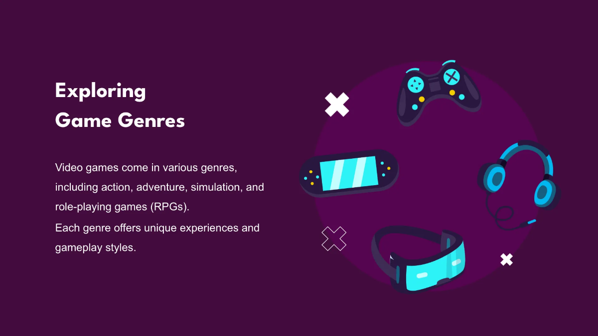 Free National Video Games Day Presentation Template to Edit Online