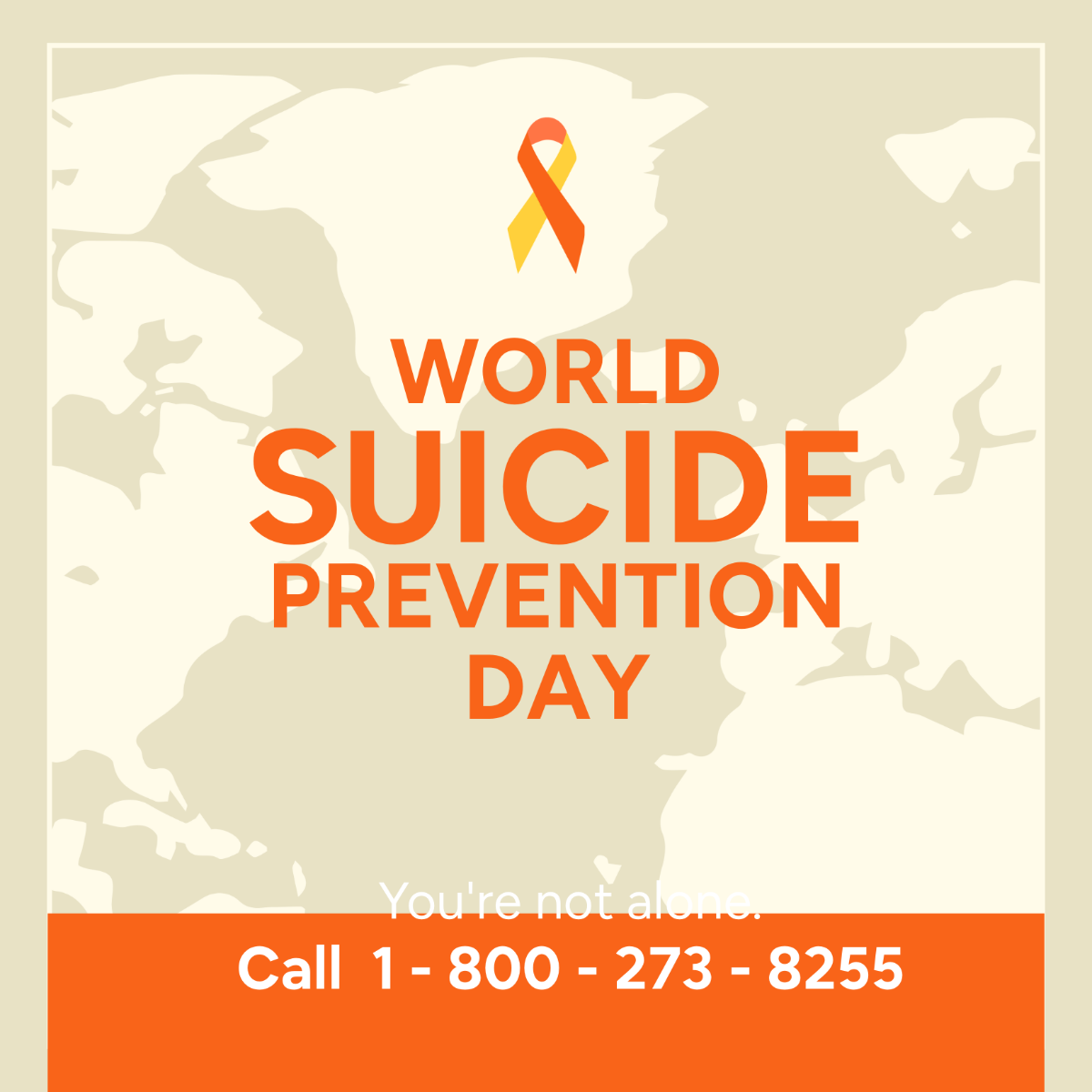 Free World Suicide Prevention Day Instagram Post Template