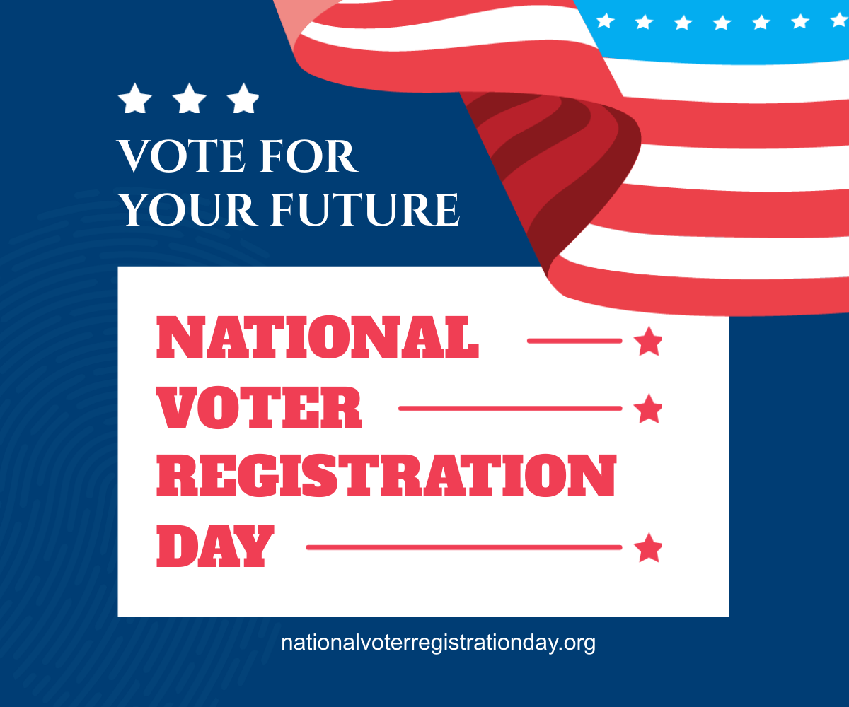 National Voter Registration Day Ad Banner