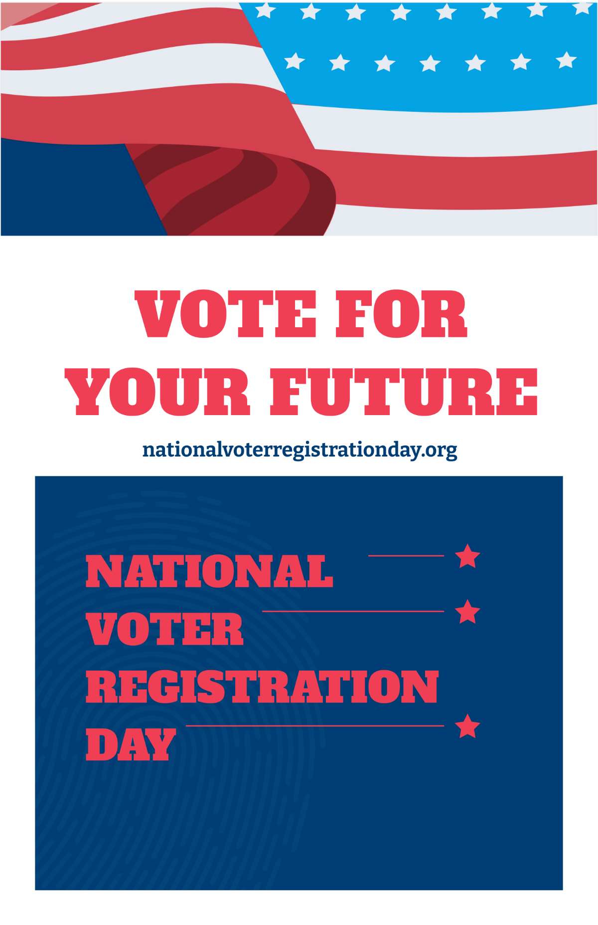 Free National Voter Registration Day Poster Template