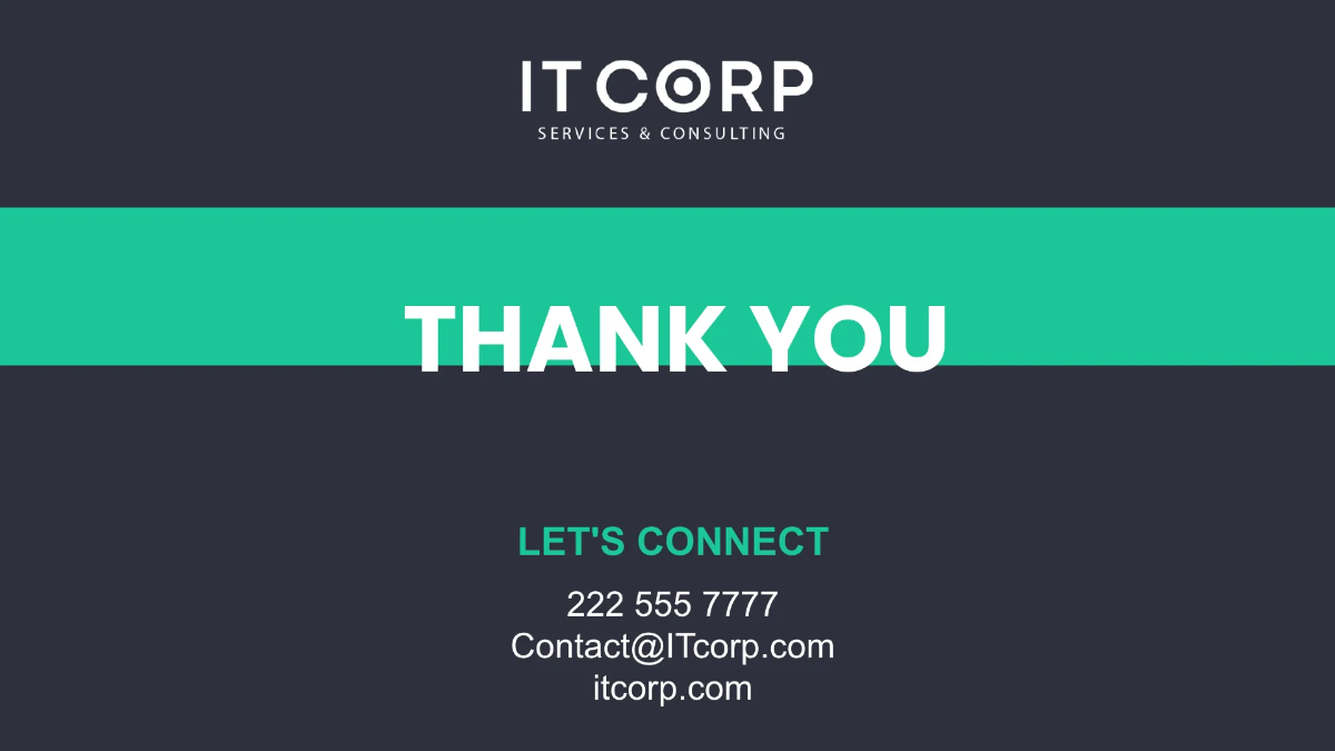 Free Managed IT Services Business Presentation Template to Edit Online