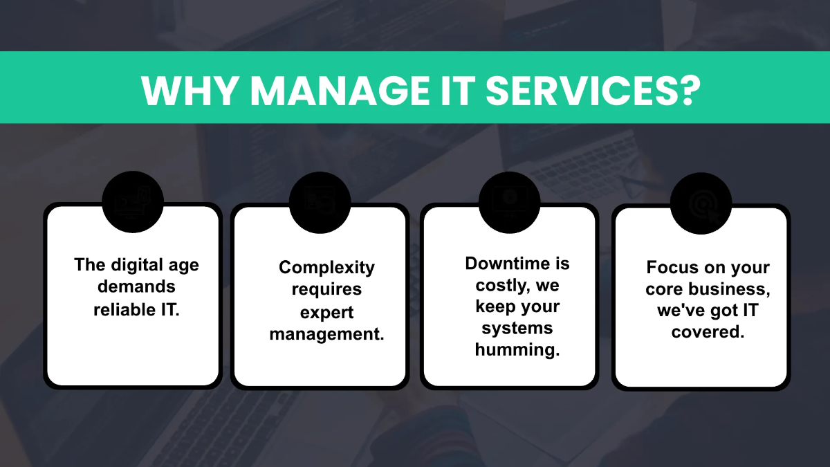 Free Managed IT Services Business Presentation Template to Edit Online