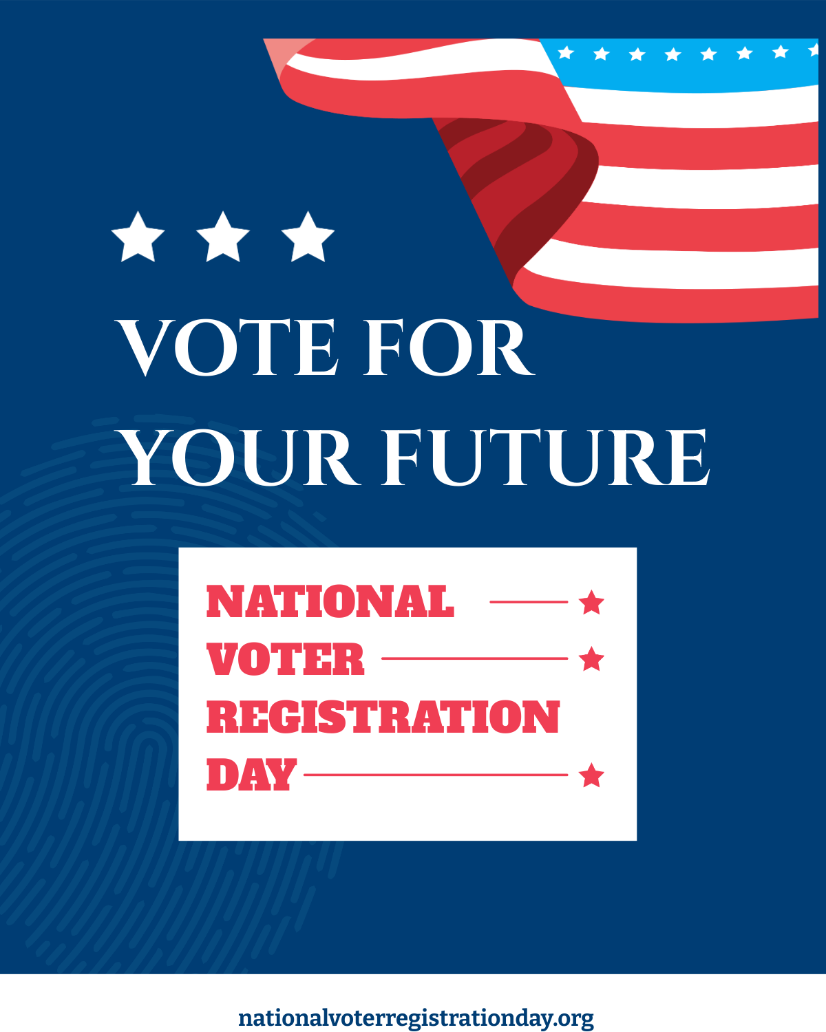 National Voter Registration Day Facebook Post Template