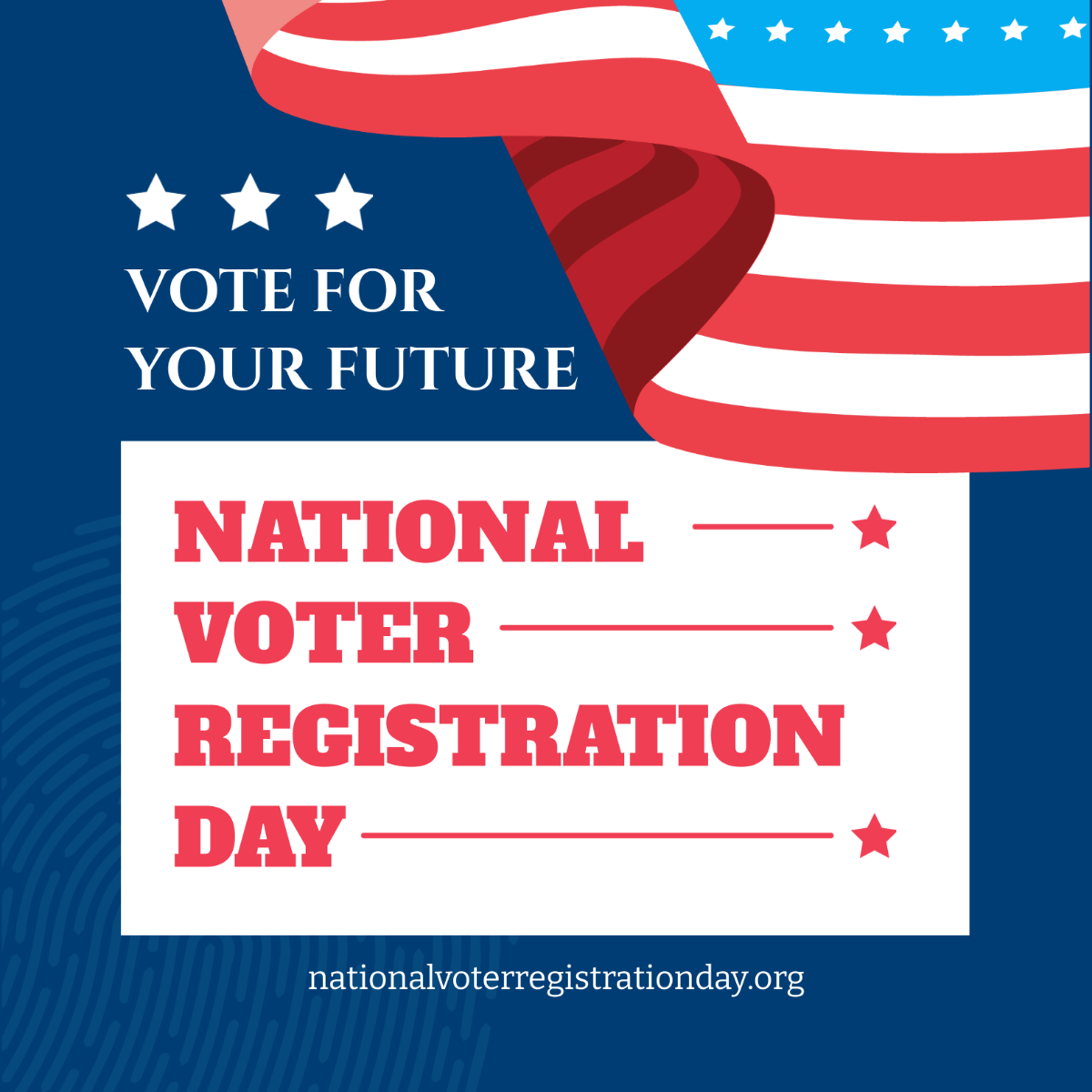 Free National Voter Registration Day LinkedIn Post Template