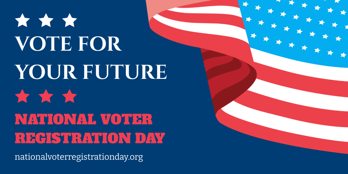 Free National Voter Registration Day X Post Template