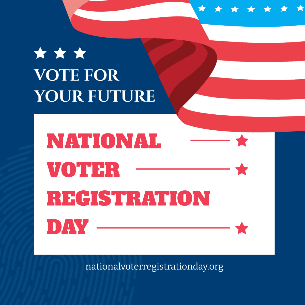 National Voter Registration Day WhatsApp Post Template