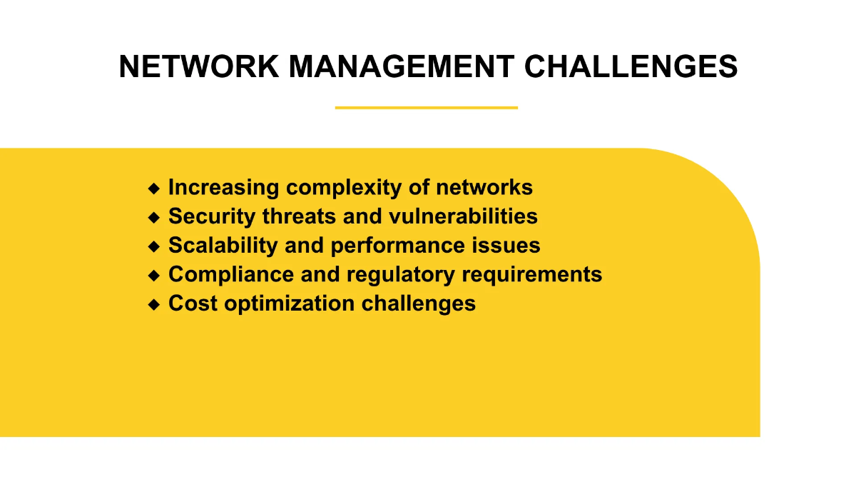 Free IT Network Management & Optimization Business Presentation Template to Edit Online