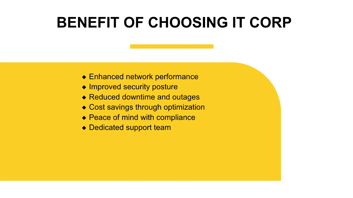 Free IT Network Management & Optimization Business Presentation Template to Edit Online