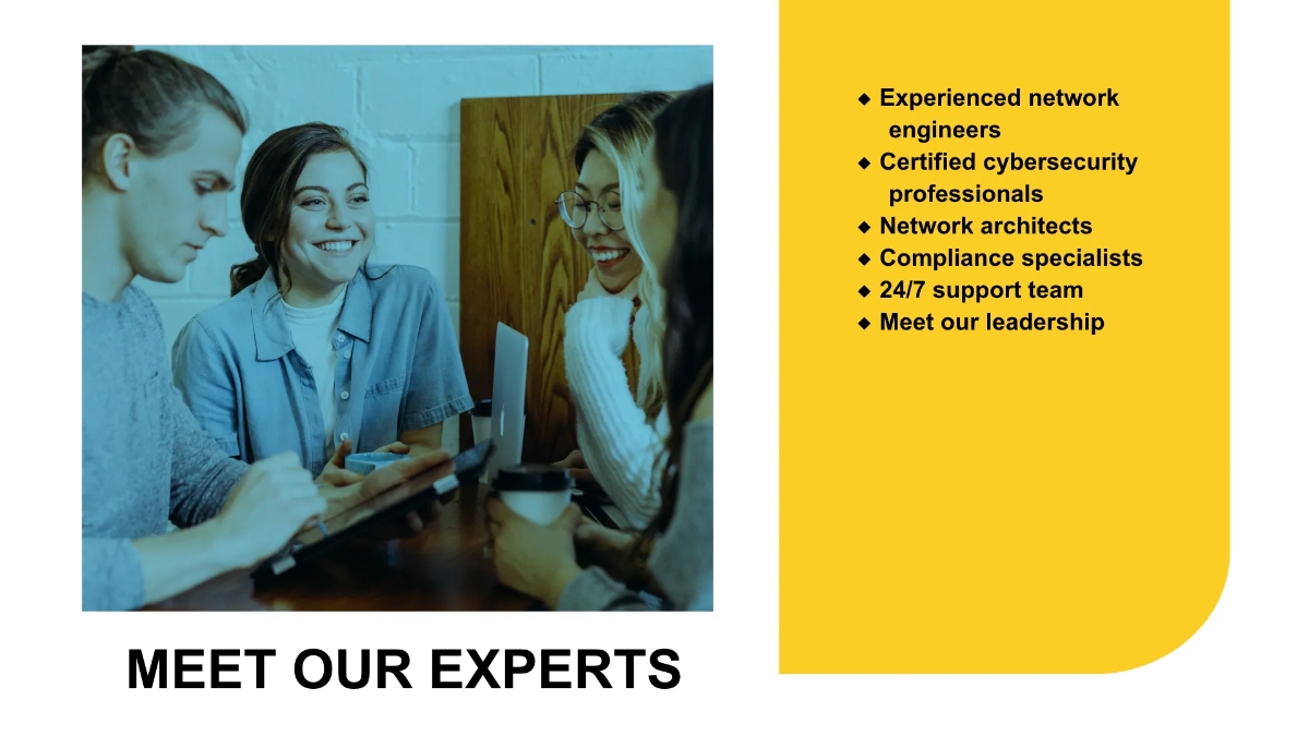 Free IT Network Management & Optimization Business Presentation Template to Edit Online