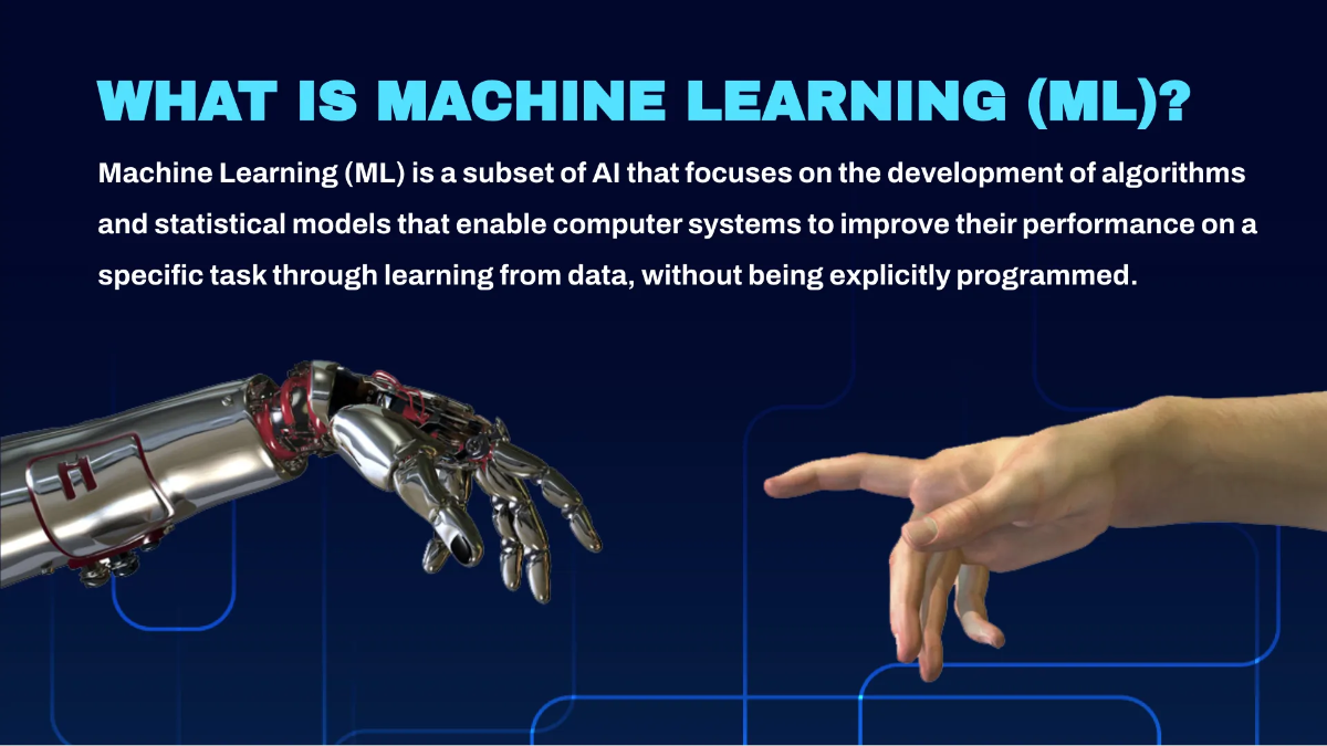 Free IT AI & Machine Learning Services Business Presentation Template to Edit Online