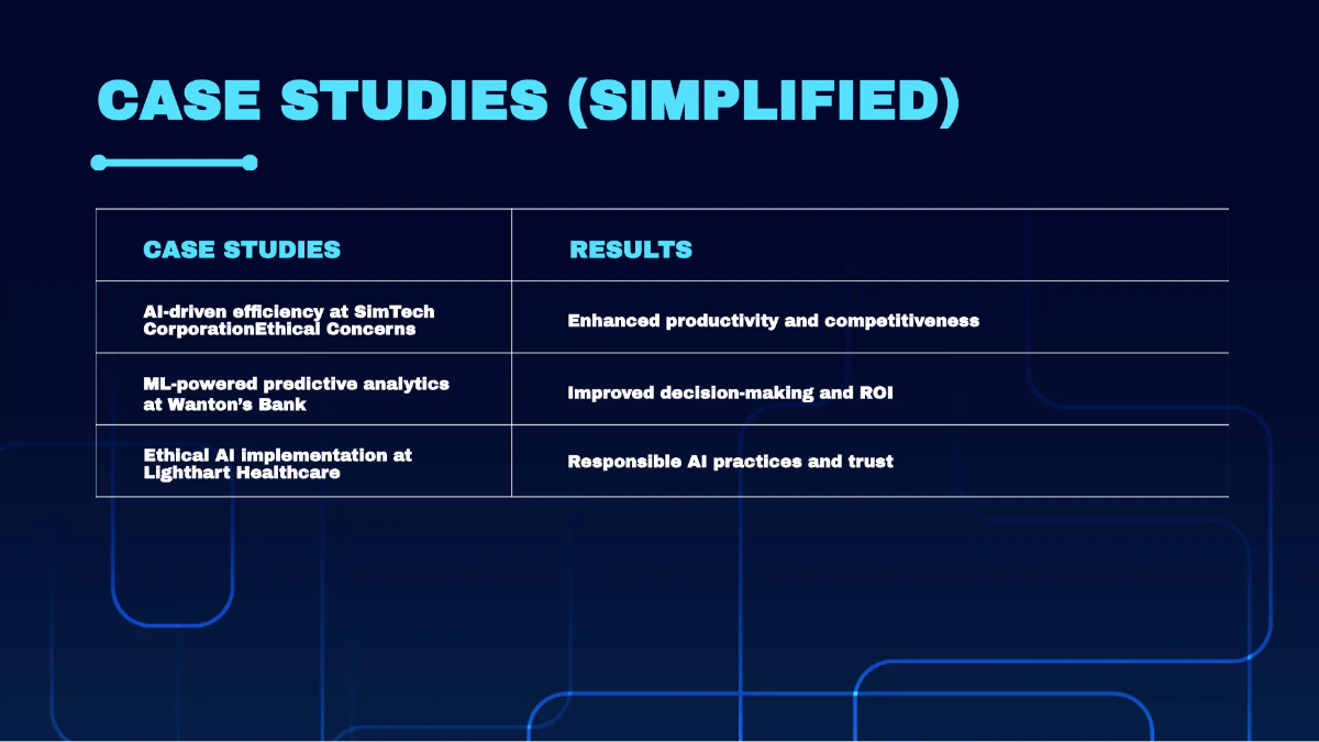 Free IT AI & Machine Learning Services Business Presentation Template to Edit Online