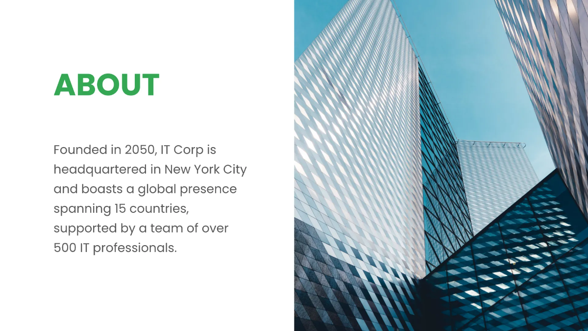 Free IT Business Intelligence & Analytics Consulting Business Presentation Template to Edit Online