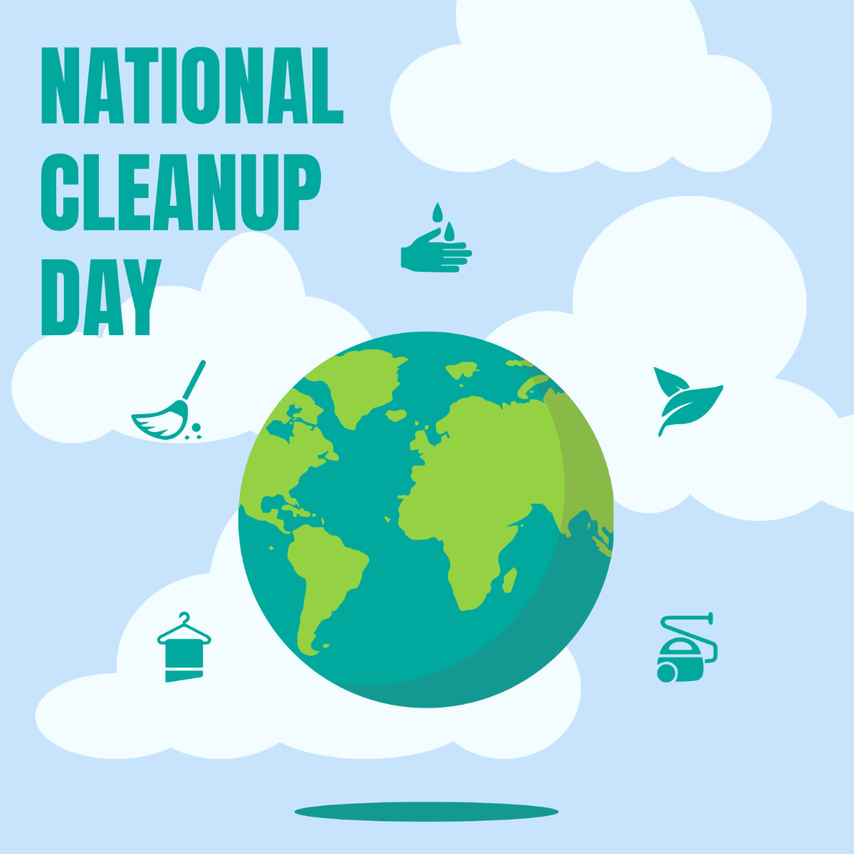 National CleanUp Day Vector Template