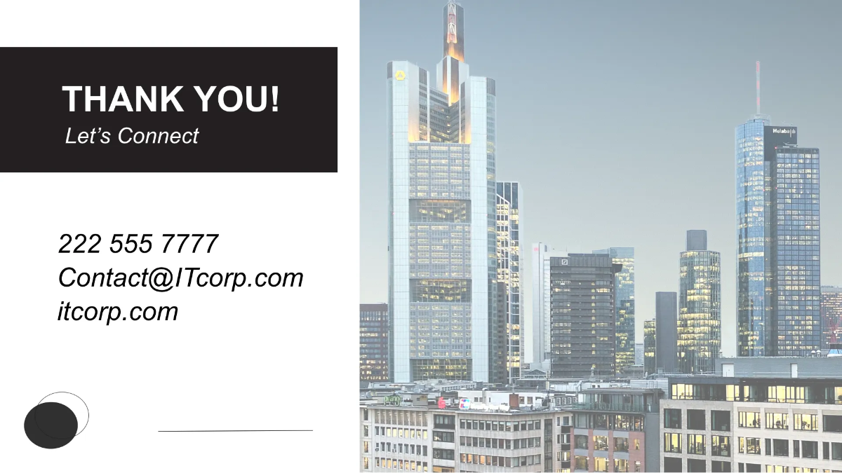 Free IT Digital Transformation Services Business Presentation Template to Edit Online