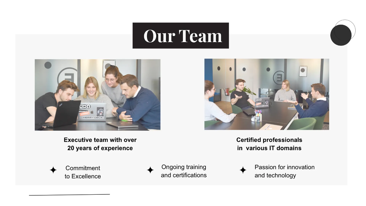 Free IT Digital Transformation Services Business Presentation Template to Edit Online