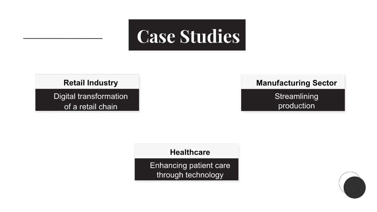 Free IT Digital Transformation Services Business Presentation Template to Edit Online