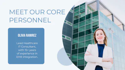 Free Healthcare IT Consulting Business Presentation Template to Edit Online