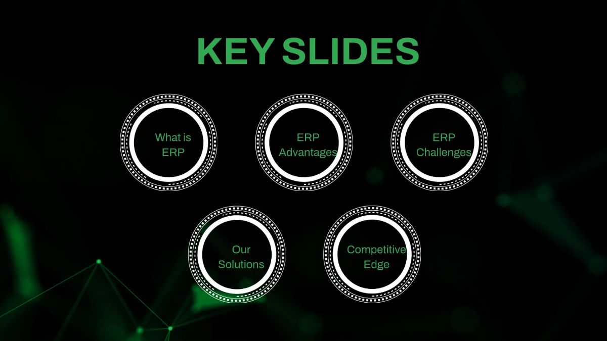 Free IT ERP Services & Consulting Business Presentation Template to Edit Online