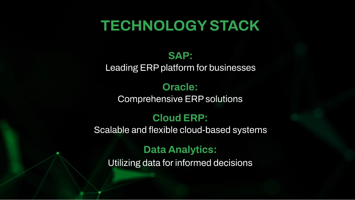 Free IT ERP Services & Consulting Business Presentation Template to Edit Online