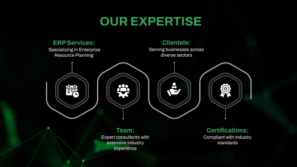 Free IT ERP Services & Consulting Business Presentation Template to Edit Online