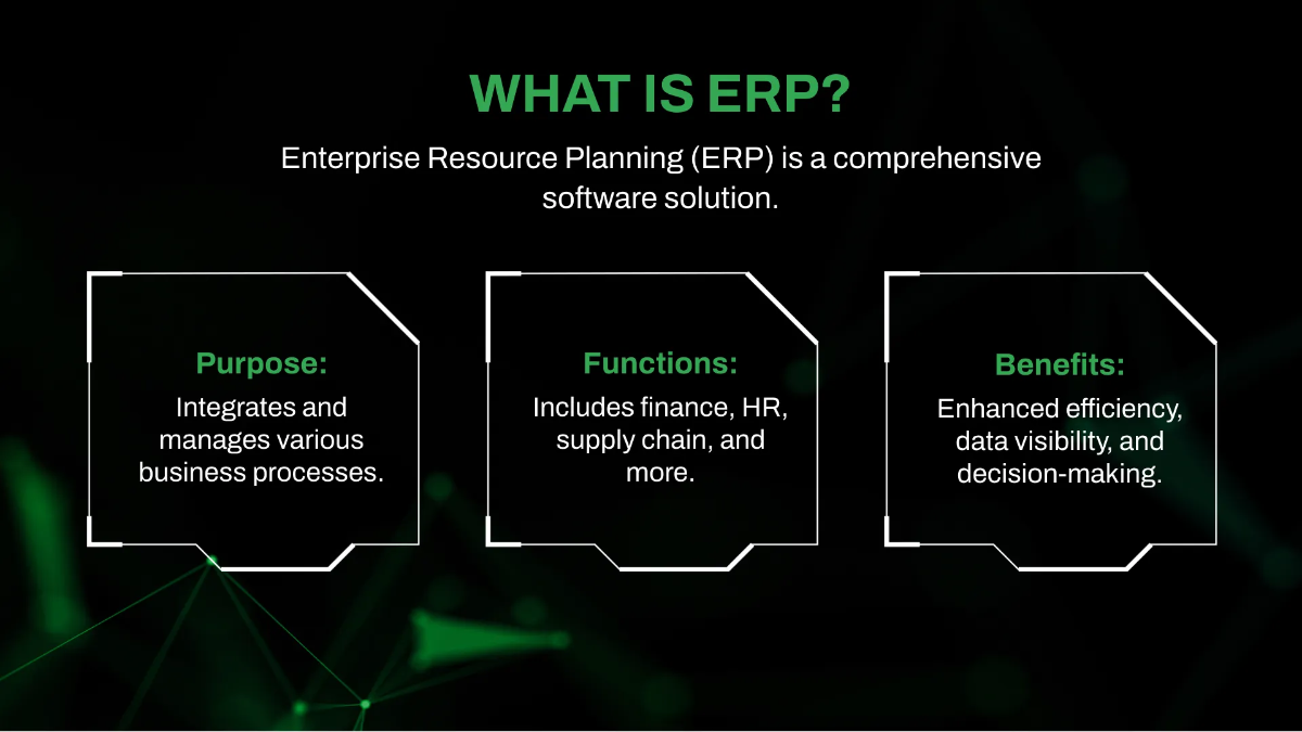 Free IT ERP Services & Consulting Business Presentation Template to Edit Online