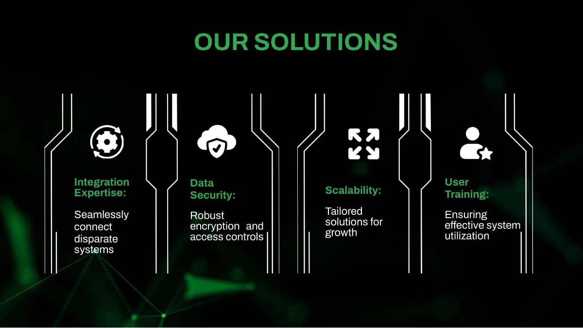 Free IT ERP Services & Consulting Business Presentation Template to Edit Online