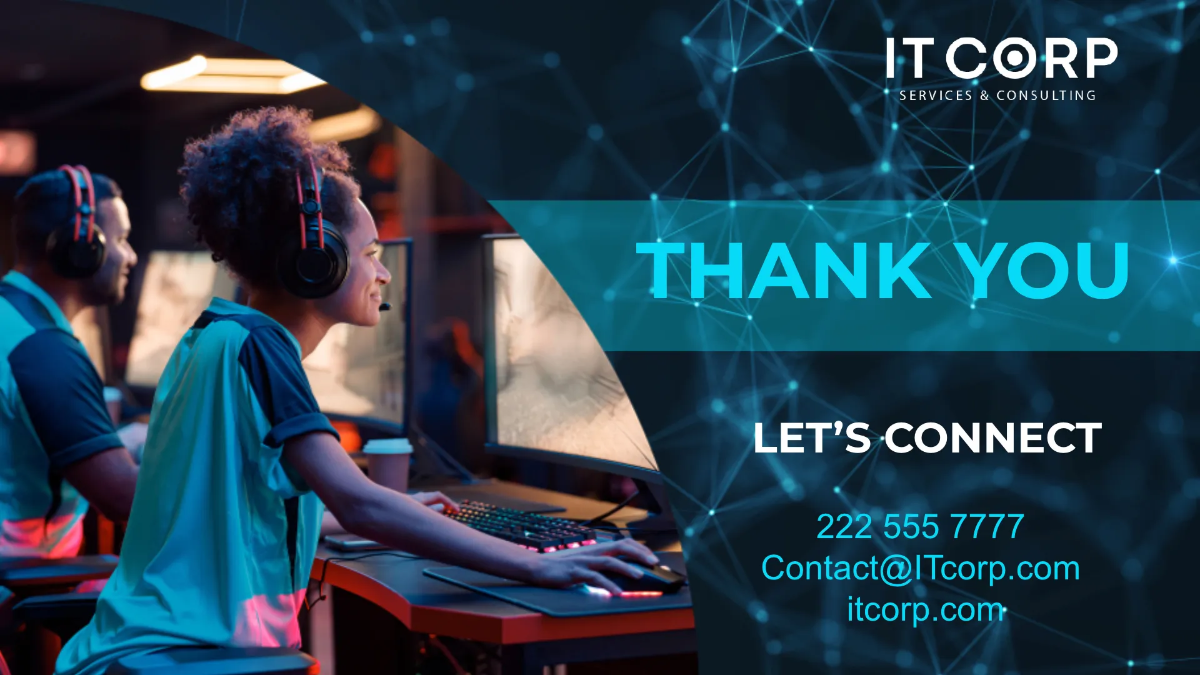 Free IT Cybersecurity Services Business Presentation Template to Edit Online