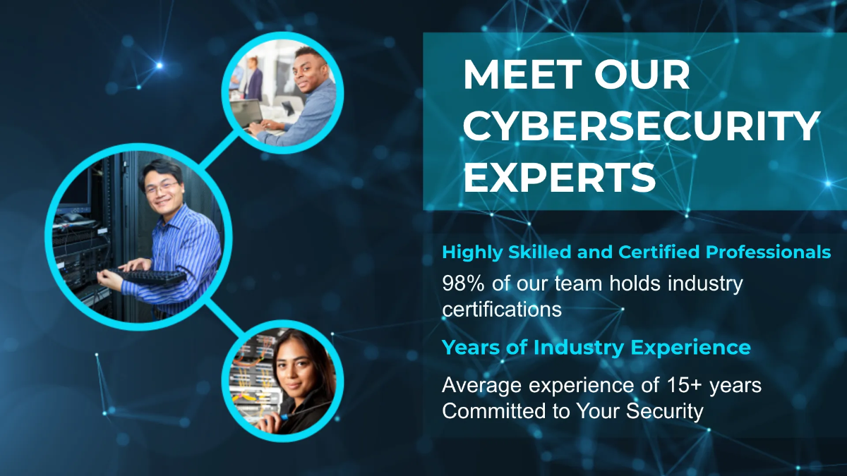 Free IT Cybersecurity Services Business Presentation Template to Edit Online