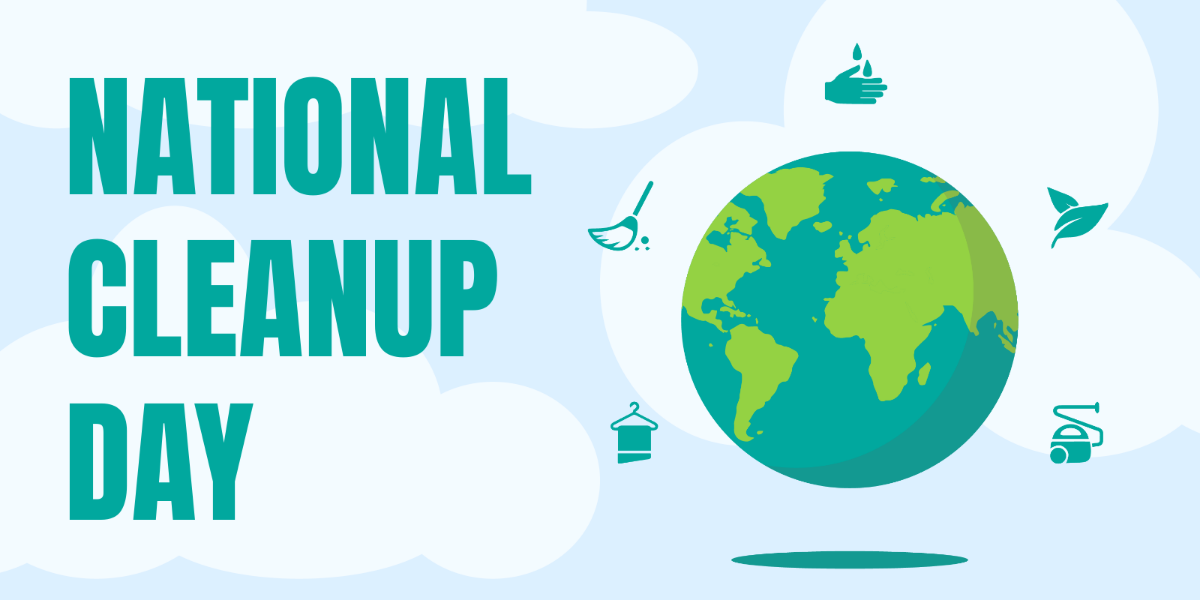 Free National CleanUp Day Blog Banner Template