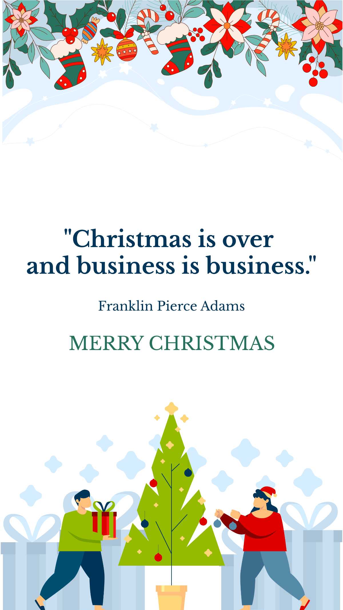 Business Christmas Quote Template