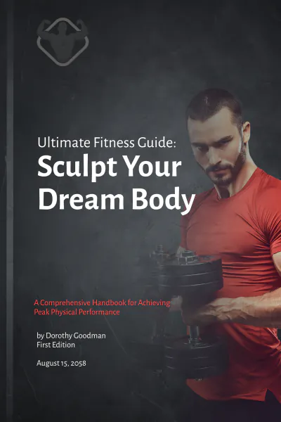 Free Fitness Book Cover Template to Edit Online